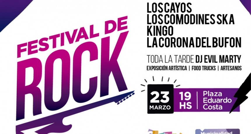 Un nuevo festival de rock llega a la plaza Eduardo Costa