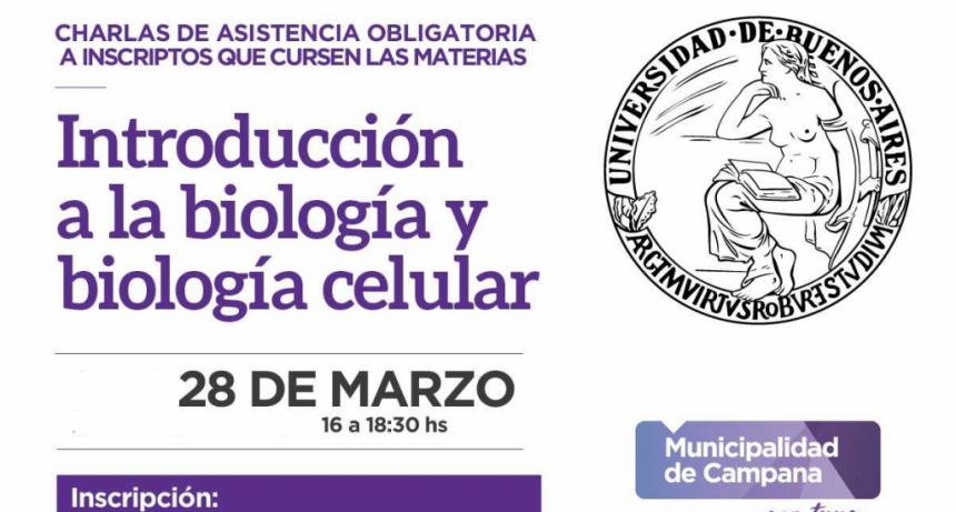CBC: se dictar&aacute; una clase obligatoria sobre Introducci&oacute;n a la Biolog&iacute;a y Biolog&iacute;a celular