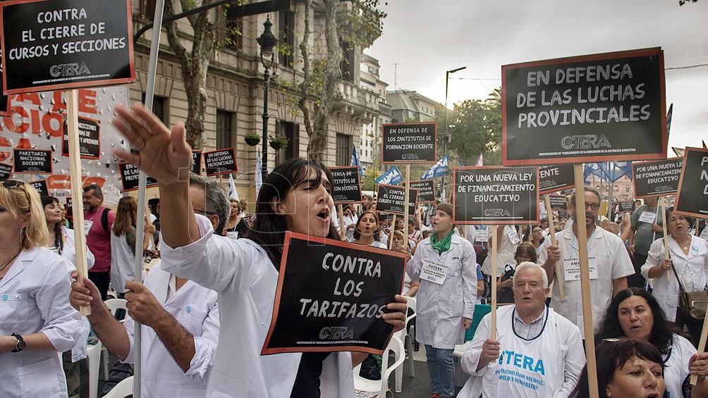 Ctera se re&uacute;ne en el centro porte&ntilde;o y marchar&aacute; a Plaza de Mayo