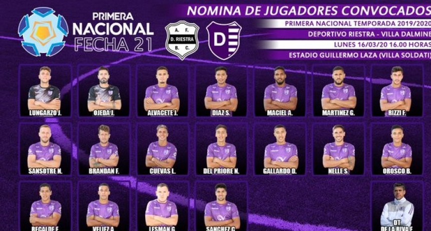 Villa D&aacute;lmine juega ma&ntilde;ana ante Deportivo Riestra a puertas cerradas