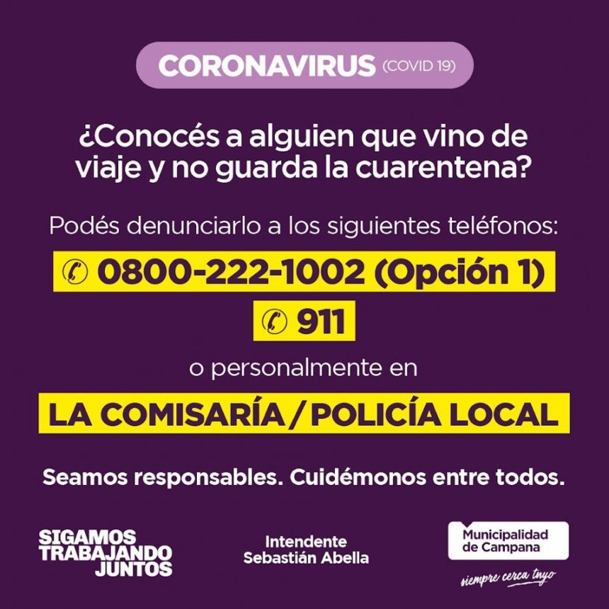 Piden denunciar a quienes no cumplen la cuarentena tras regresar de pa&iacute;ses de riesgo 