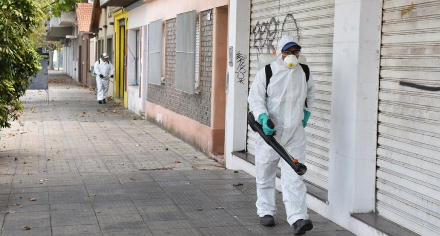 Coronavrius: el Municipio realiz&oacute; un importante operativo de desinfecci&oacute;n 