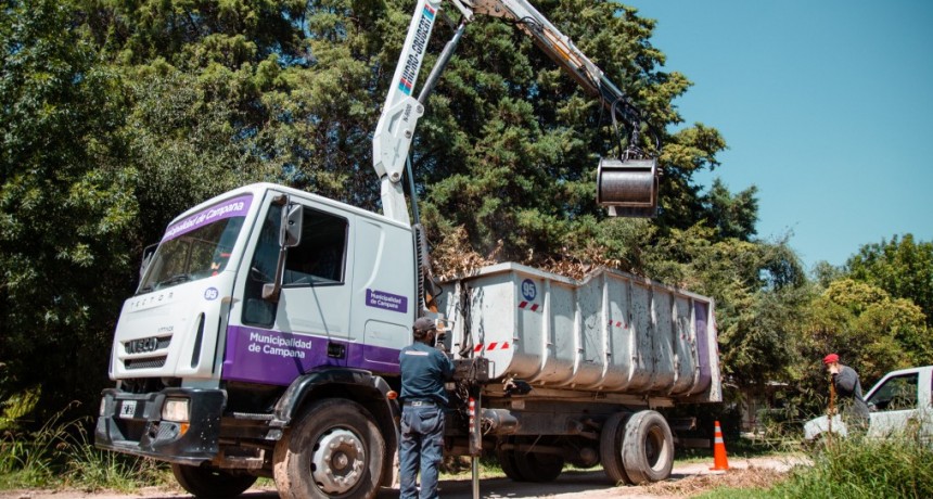 Los Pioneros: el Municipio continúa llevando adelante un importante operativo de mantenimiento integral