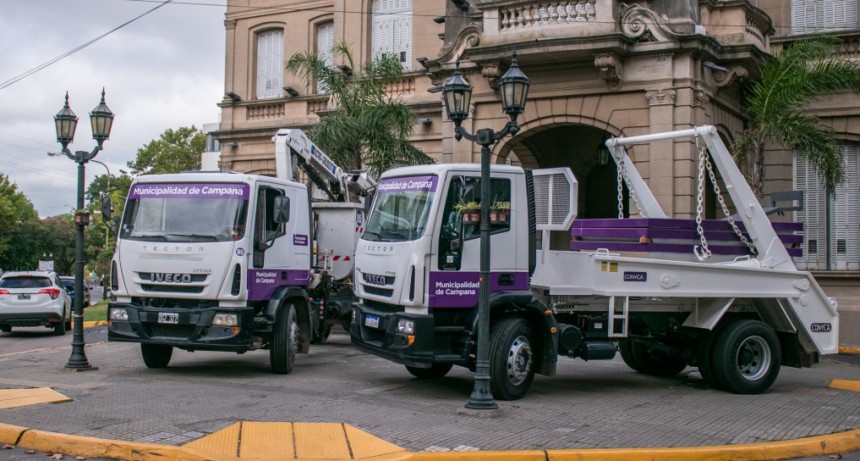 Abella presentó nuevas unidades que optimizarán las tareas de mantenimiento en barrios