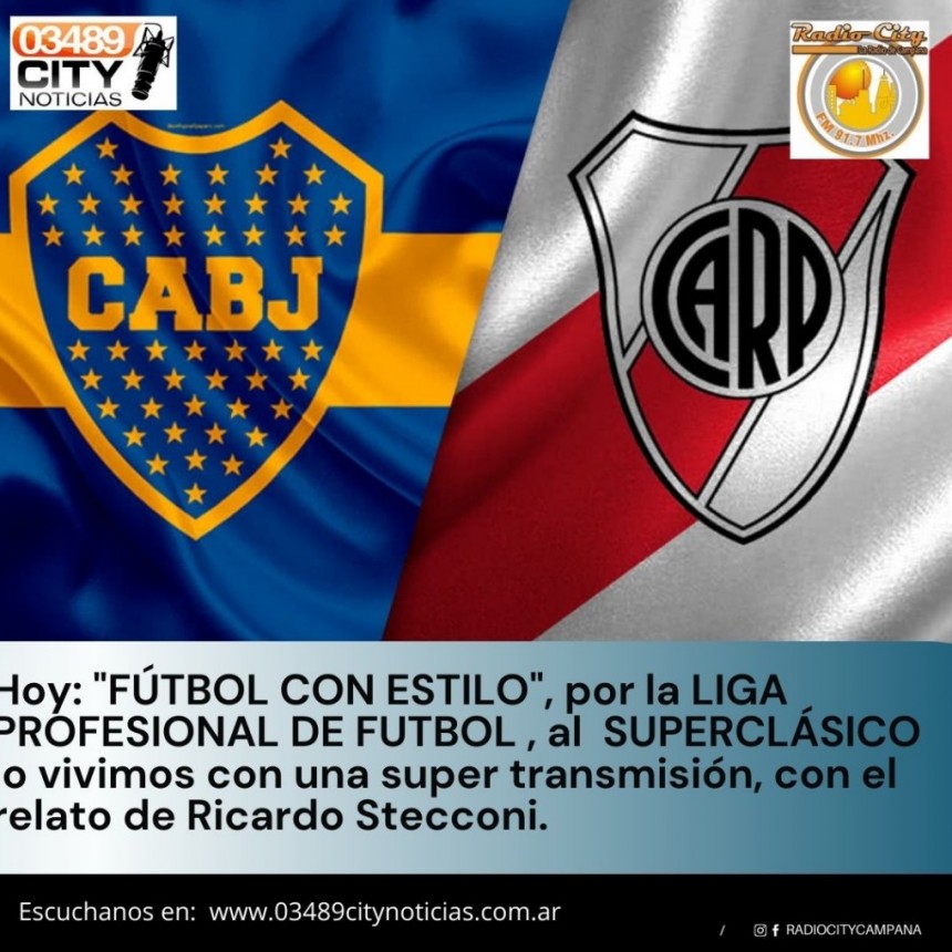 BOCA JUNIORS vs  RIVER PLATE EN UNA EDICION DEL SUPERCLASICO
