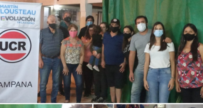 Deppeler junto a vecinos de Santa Lucía