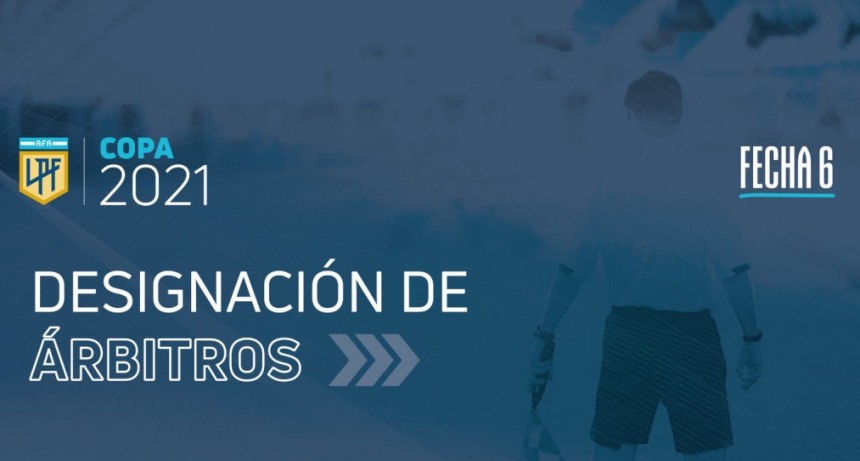 Arbitros para la sexta jornada