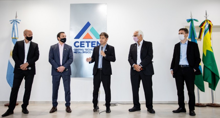 PRODUCCIÓN : Kicillof y Costa recorrieron el Centro Tecnológico Metalúrgico de Florencio Varela