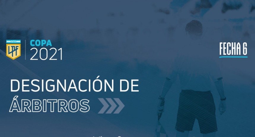 Arbitros designados para la sexta jornada