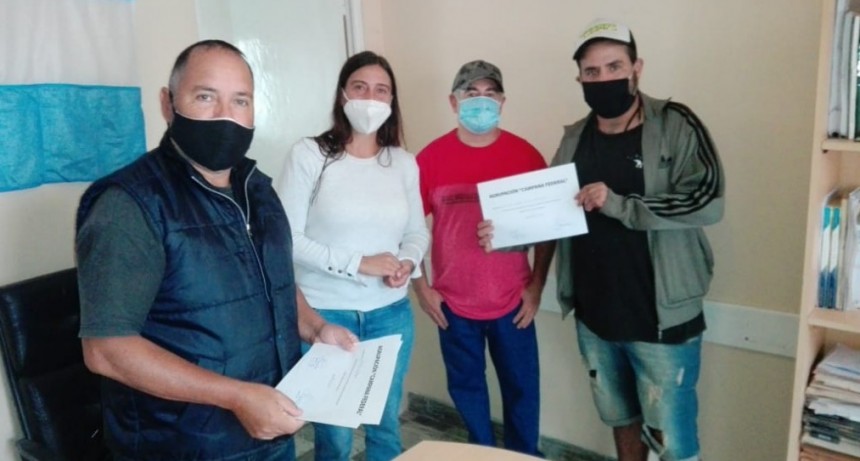 Elisa Abella acompañó el cierre de los cursos brindados por la agrupación CAMPANA FEDERAL