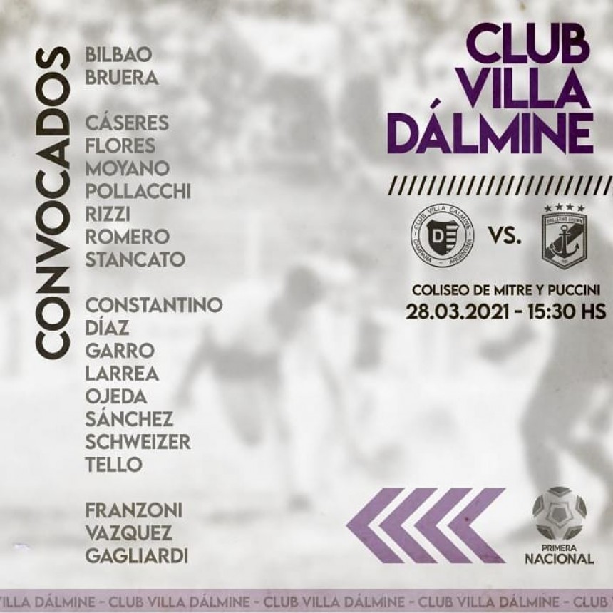 VILLA DALMINE VUELVE A JUGAR COMO LOCAL FRENTE A BROWN DE PUERTO MADRYN