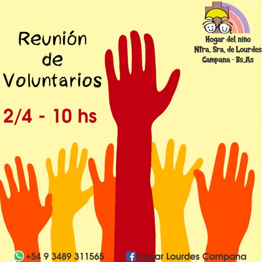 Hogar del Niño Nuestra Señora de Lourdes convoca a voluntarios