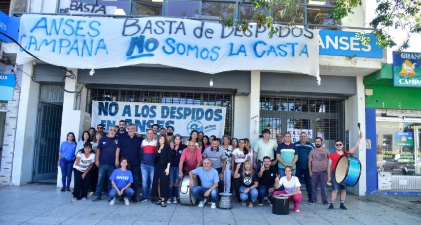 Jornada de lucha en ANSES Campana: Reclamos por despidos masivos