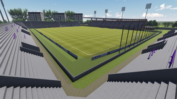 Villa Dálmine presentó el anteproyecto de ampliación de su estadio