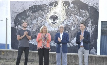 Se inaugur&oacute; el Mural &ldquo;Mito Fundacional&rdquo;, en Homenaje al 130&deg; Aniversario de la Creaci&oacute;n de Campana