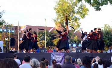 Miles de vecinos disfrutaron de una tarde a puro folklore en la plaza 1&deg; de Mayo 