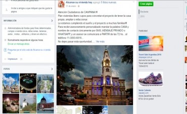 El Municipio aclara que no tiene relaci&oacute;n con p&aacute;gina de Facebook que promociona planes de vivienda