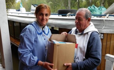 INUNDADOS:  asistencia de la Cruz Roja Filial Campana