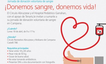 Tenaris convoca a una Jornada de Donaci�n de Sangre
