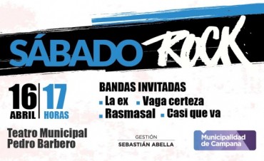 Llega la segunda jornada de &ldquo;S&aacute;bado Rock&rdquo; 