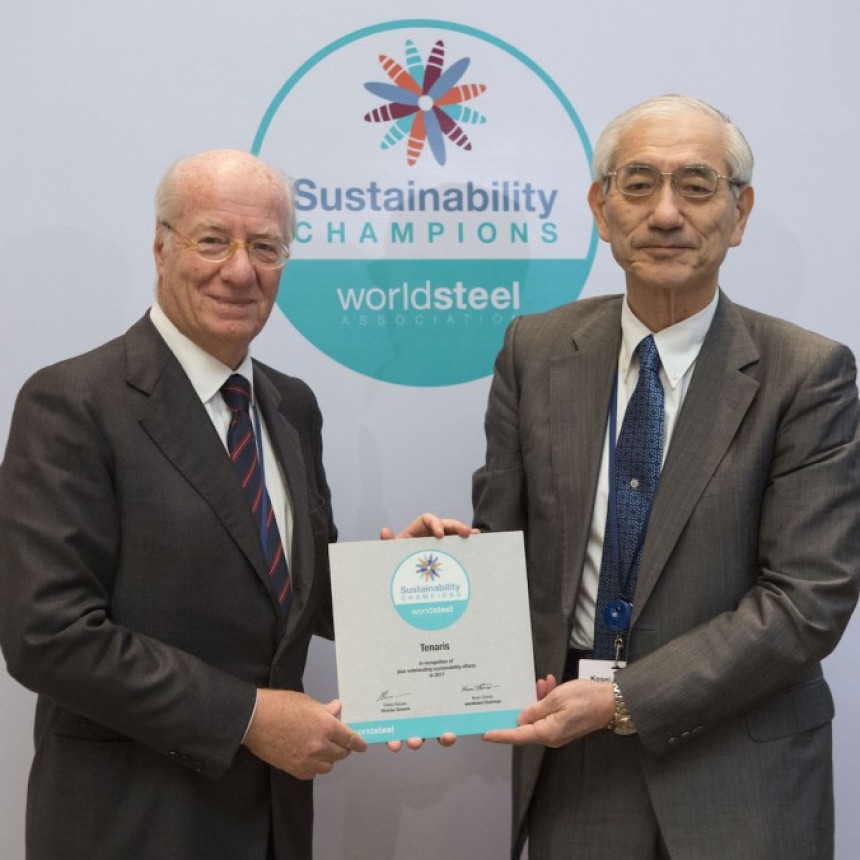 Tenaris fue reconocida globalmente como una compa&ntilde;&iacute;a sider&uacute;rgica l&iacute;der en sustentabilidad