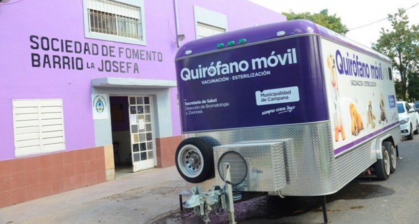 En un nuevo operativo de castraciones, el Quirófano Móvil visitará Las Campanas