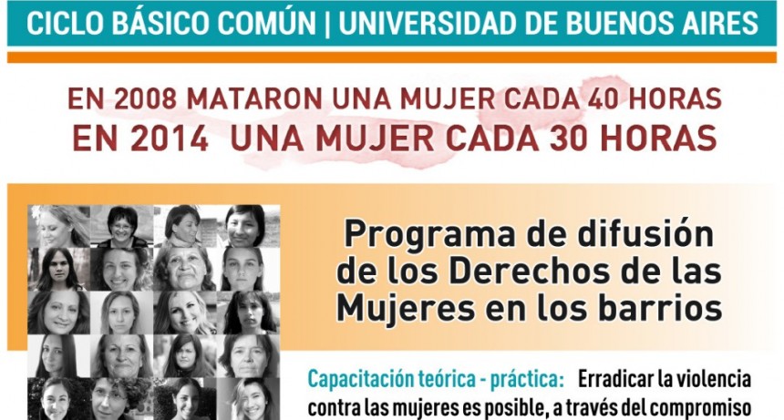 CBC Campana: llega el programa de difusi&oacute;n de los Derechos de las Mujeres en los barrios