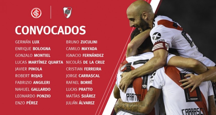 River Plate visita al Sport Club Internacional de Porto Alegre