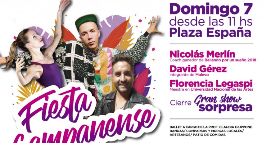 El evento "Fiesta Campanense" llega este domingo a la Plaza Espa&ntilde;a