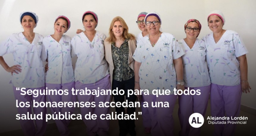 Lord&eacute;n: "Seguimos trabajando para que todos los bonaerenses accedan a una salud p&uacute;blica de calidad"