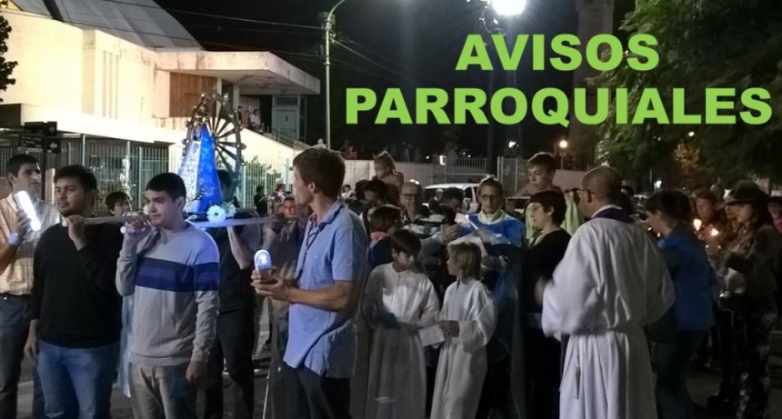 AVISOS PARROQUIALES EN SEMANA SANTA