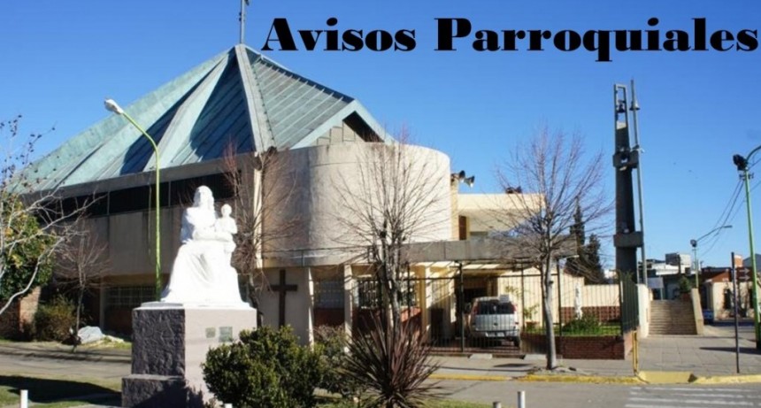 AVISOS PARROQUIALES EN DOMINGO DE PASCUA