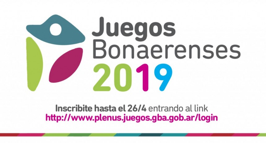 Hasta el viernes hay tiempo de inscribirse para los Juegos Bonaerenses 2019