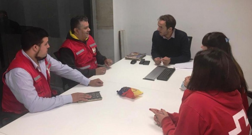 Abella se reuni&oacute; con la nueva comisi&oacute;n directiva de la Cruz Roja Campana 