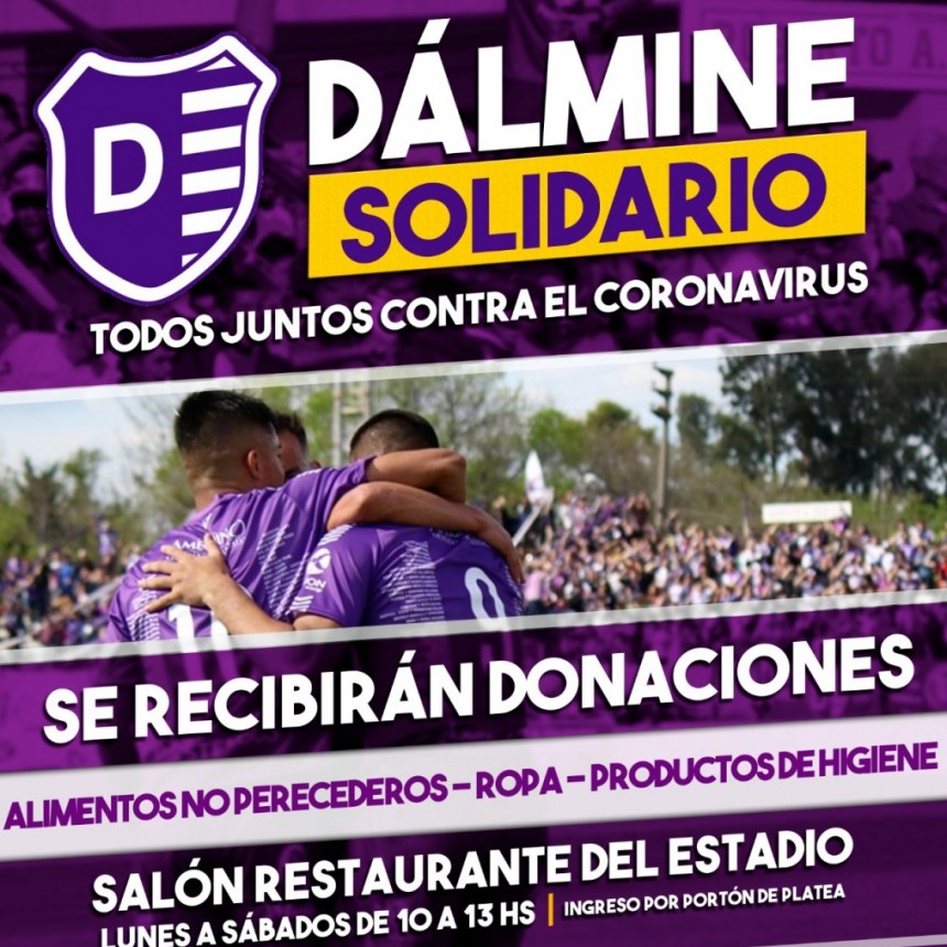 Dalmine solidario recibir?&nbsp; donaciones