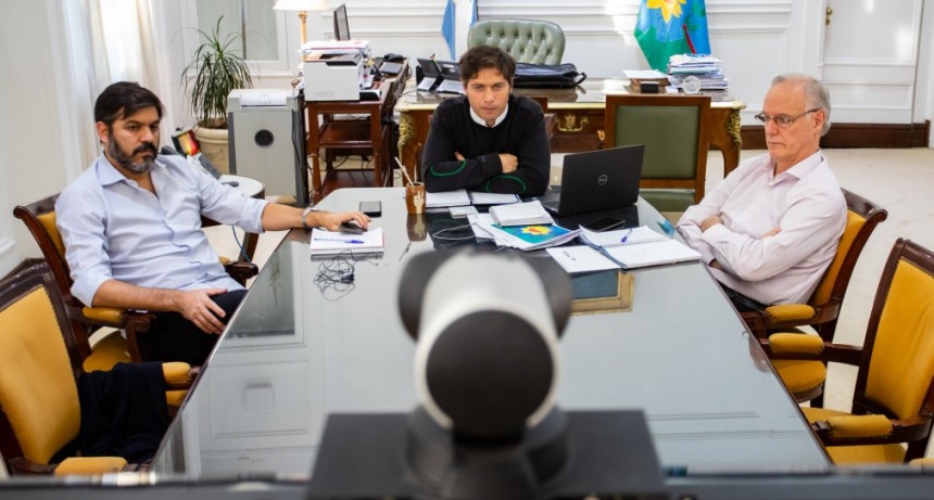 Kicillof : Videoconferencia con intendentes de la Provincia