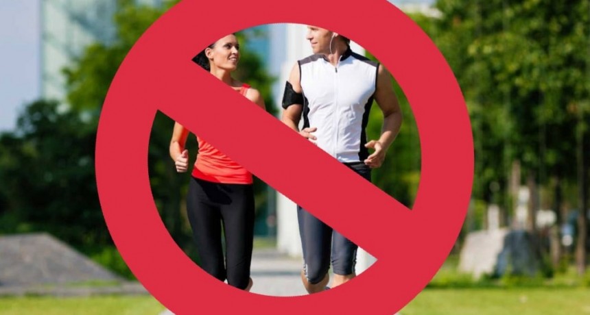 Aclaran que no se puede salir a correr ni concurrir a espacios p&uacute;blicos