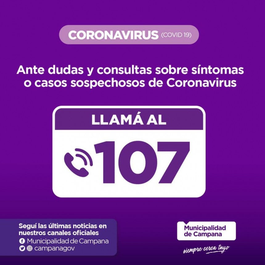 Aclaraci&oacute;n por caso positivo de Coronavirus