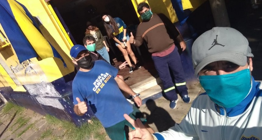 La pe&ntilde;a Campana es de Boca entreg&oacute; donaciones