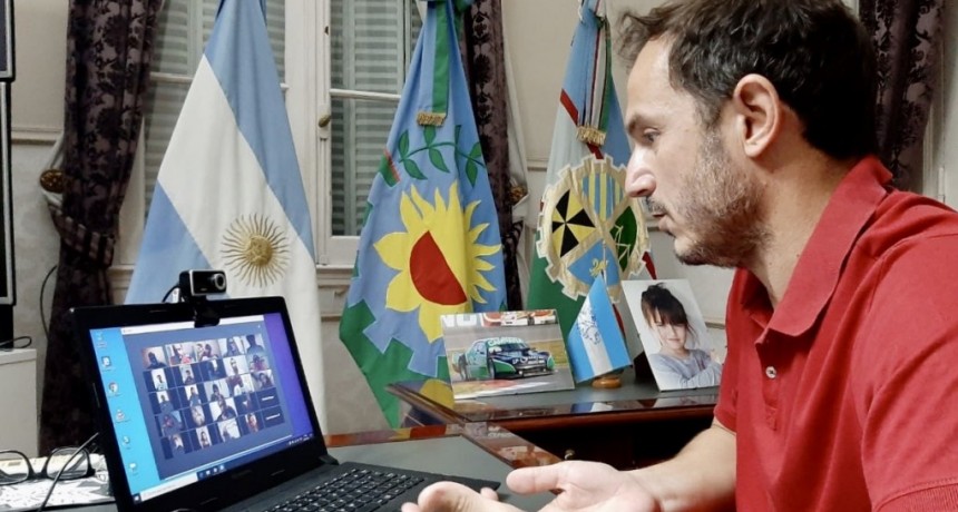 El Intendente convers&oacute; por Zoom con j&oacute;venes de Juntos por el Cambio