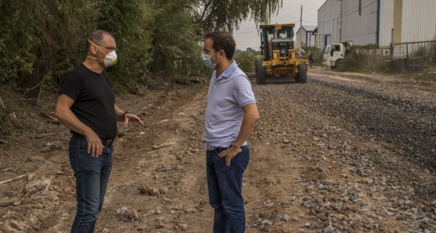 Realizan importantes mejoras en accesos a zona de Pymes locales