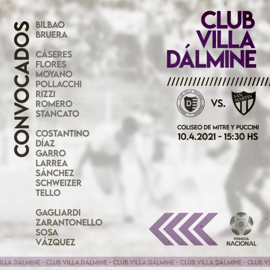 VILLA DALMINE VA EN BUSCA DE SU PRIMER TRIUNFO COMO LOCAL DEL AÑO