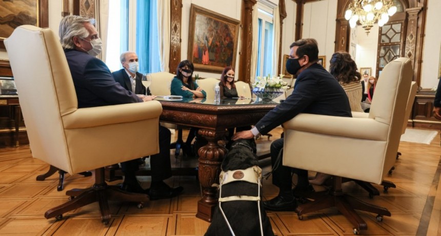 El Presidente se reunió con las autoridades de la Agencia Nacional de Discapacidad