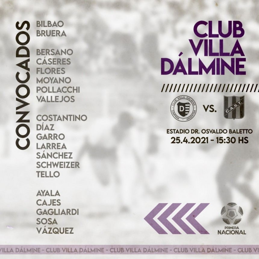 Villa Dálmine visita a San Telmo este domingo desde las 15.30 horas