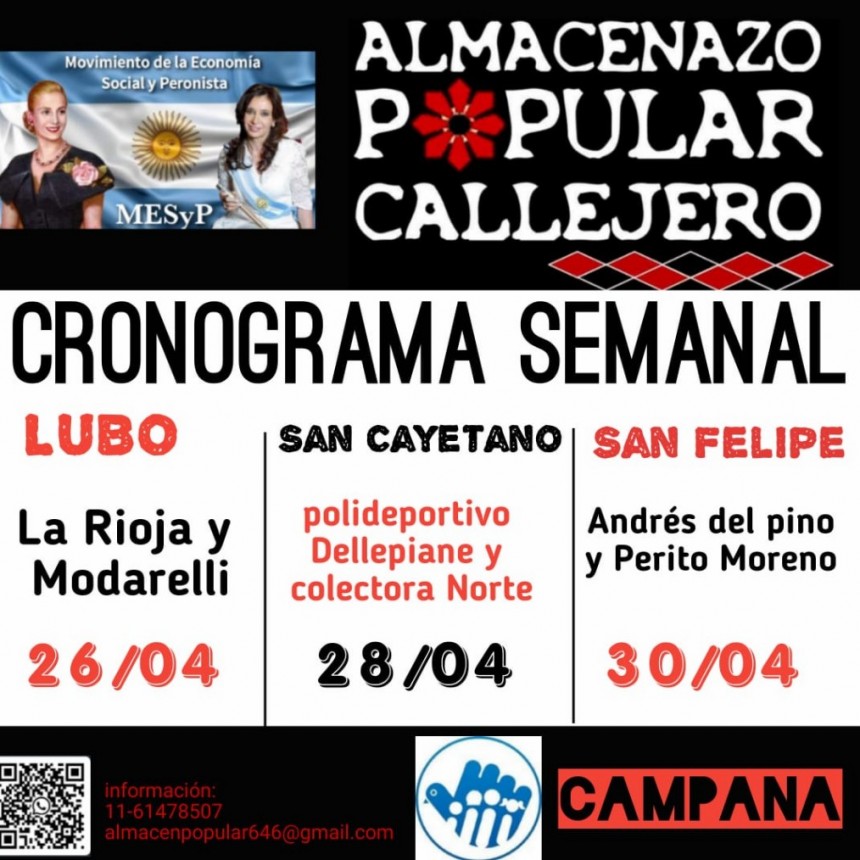 Días y horarios para los almacenes populares  con productos a precios accesibles