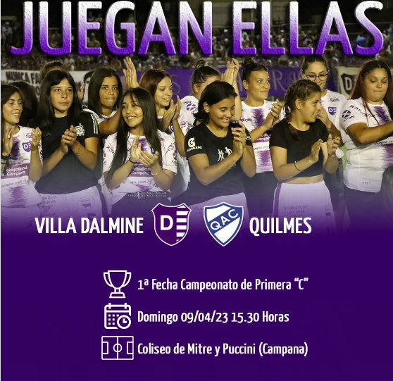 Debutan las chicas de Villa Dálmine frente a Quilmes A.C