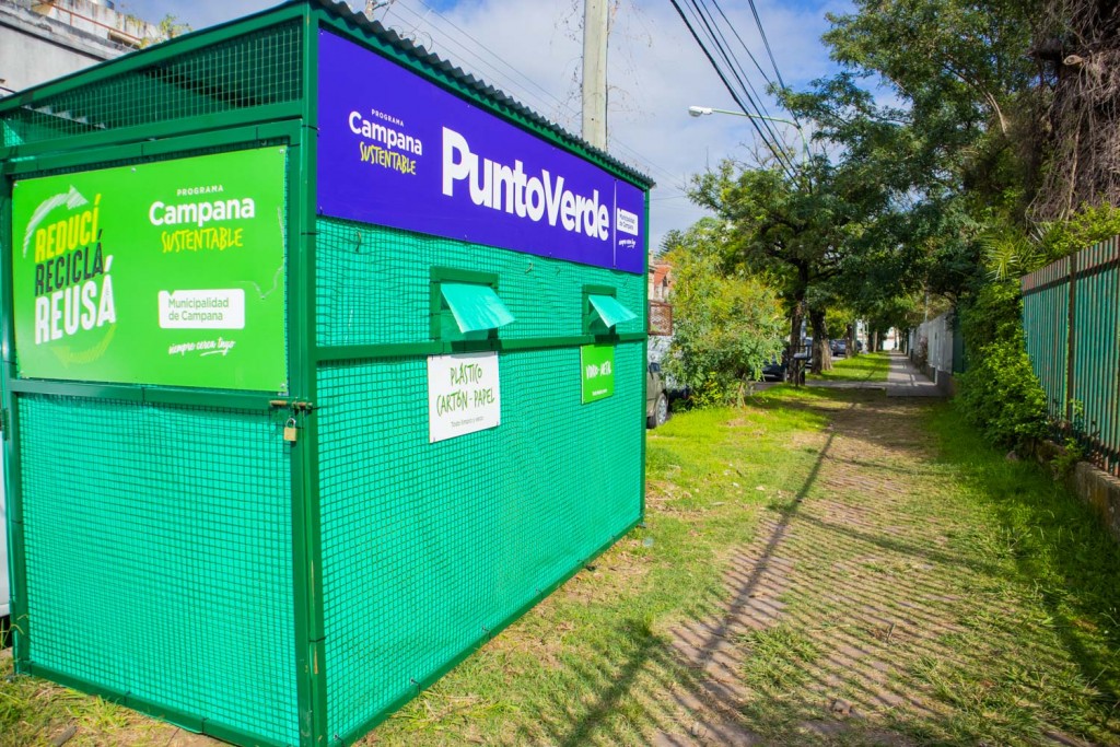 Para seguir promoviendo el reciclado de residuos, el Municipio instaló un nuevo Punto Verde