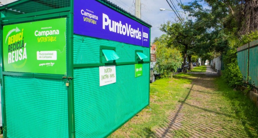 Para seguir promoviendo el reciclado de residuos, el Municipio instaló un nuevo Punto Verde