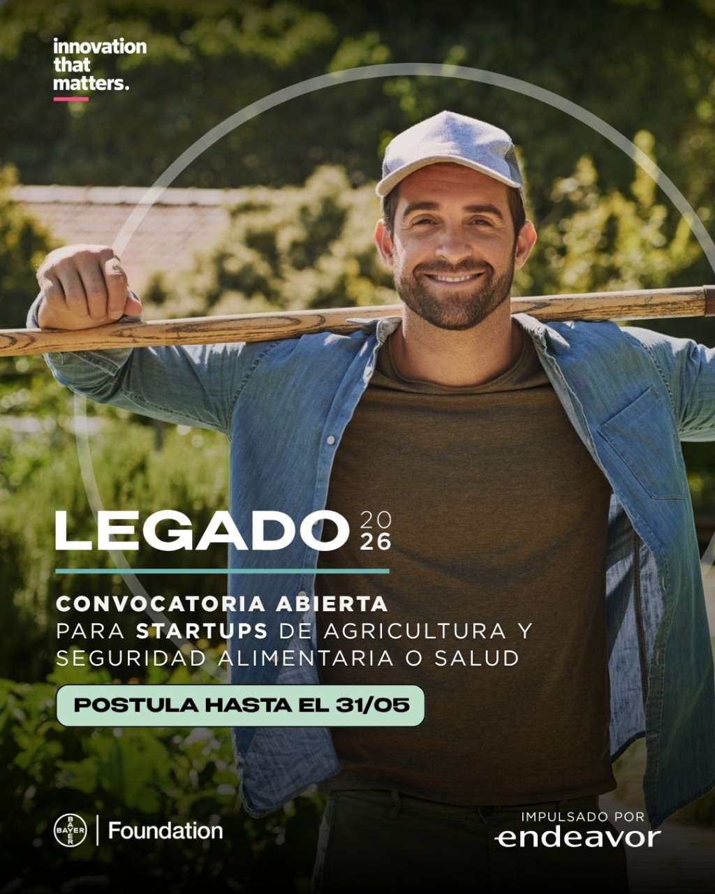 Bayer lanza LEGADO 2026: busca startups que transformen la salud y la alimentaci&oacute;n en Am&eacute;rica Latina