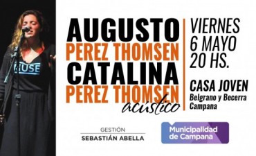Los hermanos P&eacute;rez Thomsen protagonizan el nuevo ac&uacute;stico de Casa Joven 